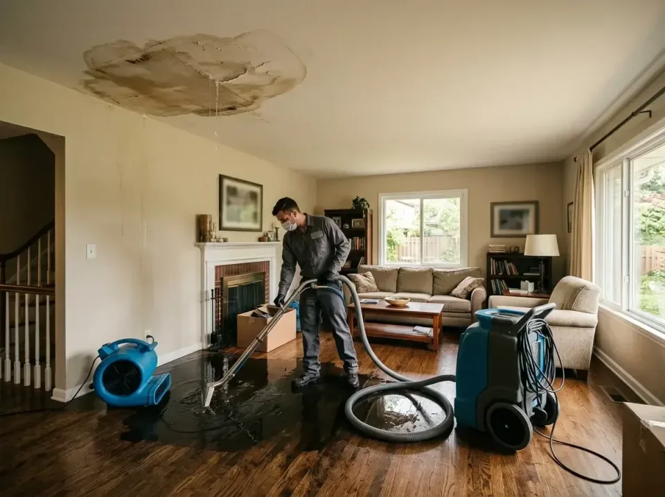attic-pipe-burst-ceiling-drip-008 — frequently asked questions, Water Damage Restoration & Carpet Care in Rolling Hills Esta…